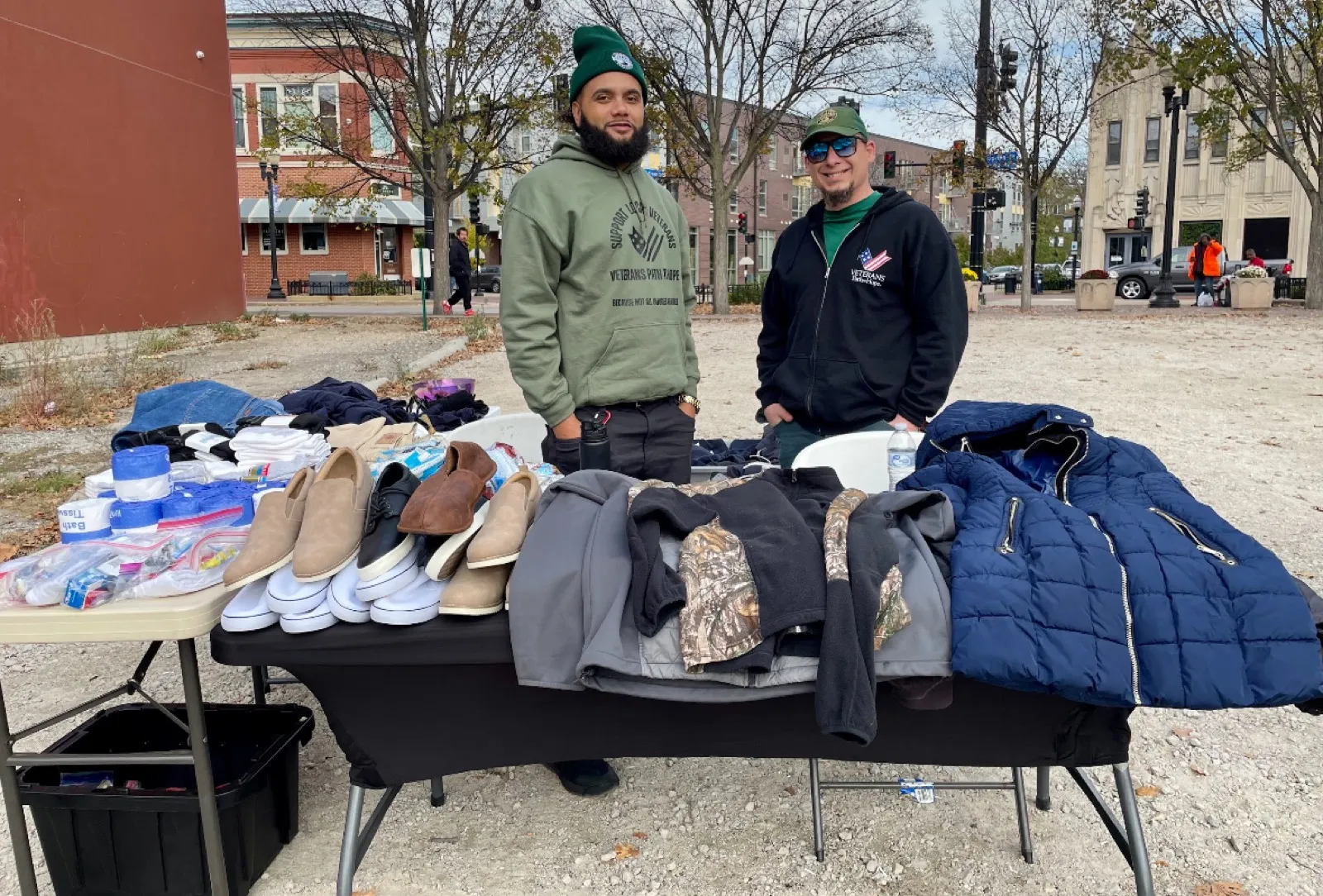 Clothing drive table
