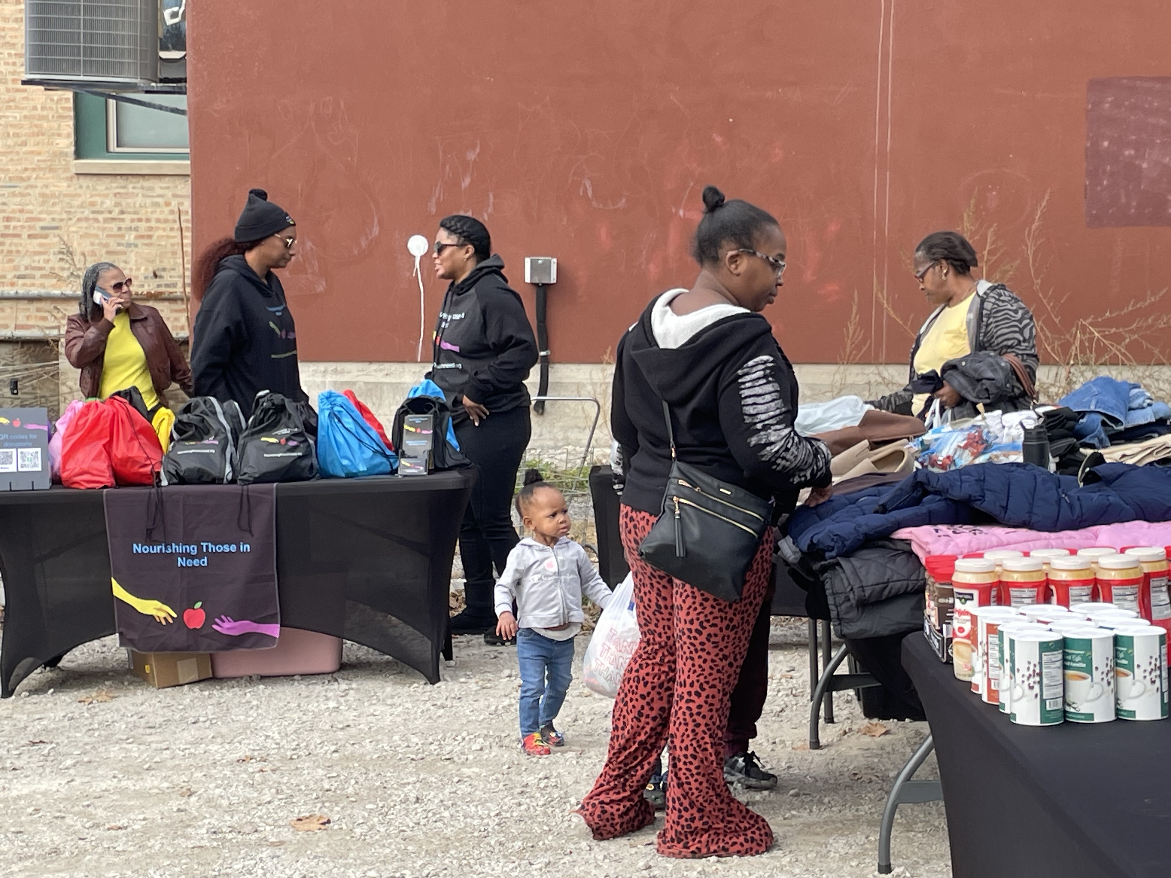 Community receiving supplies
