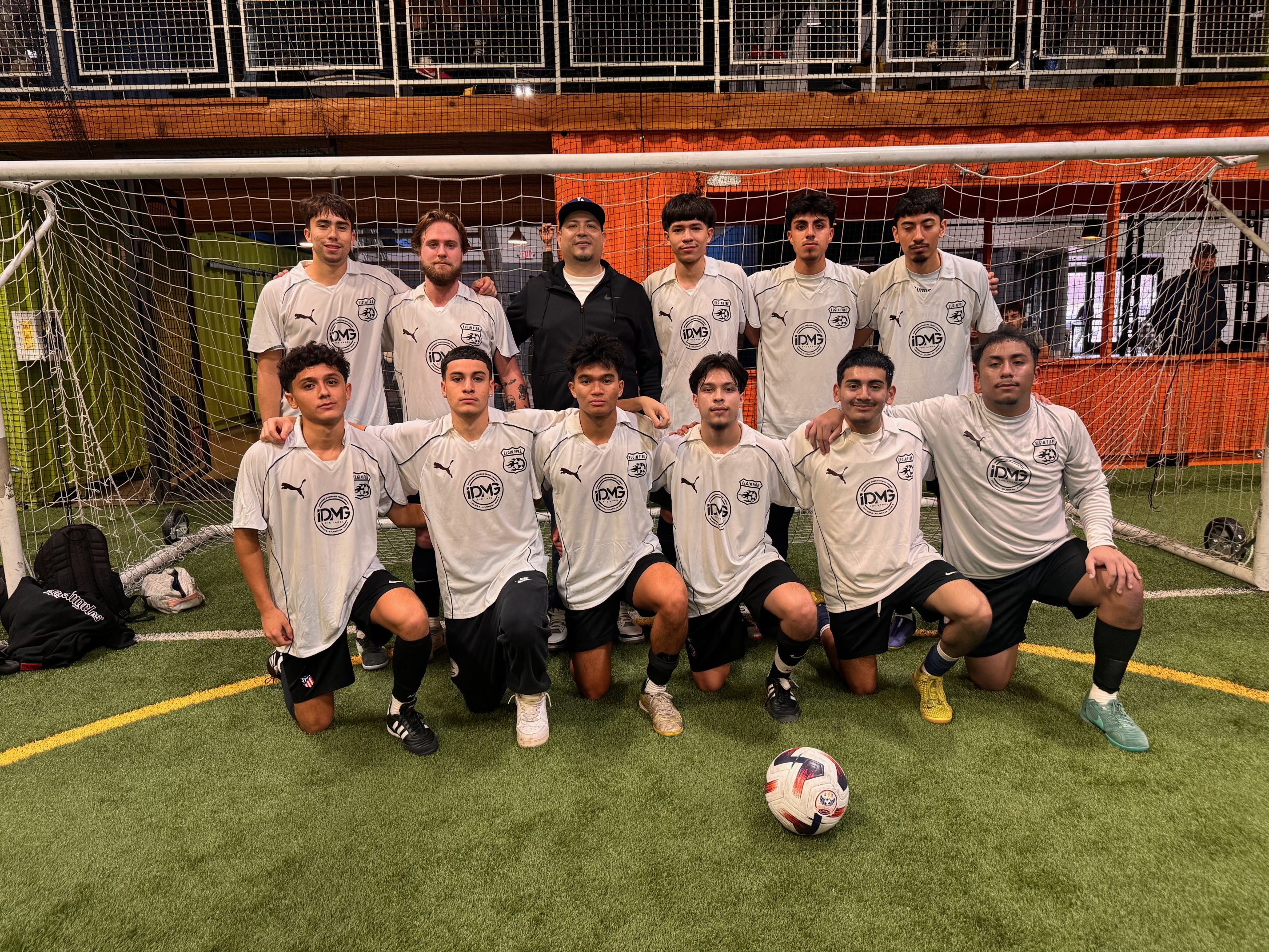 Elgin Fire Soccer Team sponsored by Mike Page Foundation